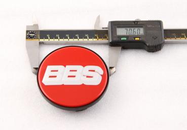 Preview: red / silver 70,6 mm 10023605 Nürburgring BBS center badges